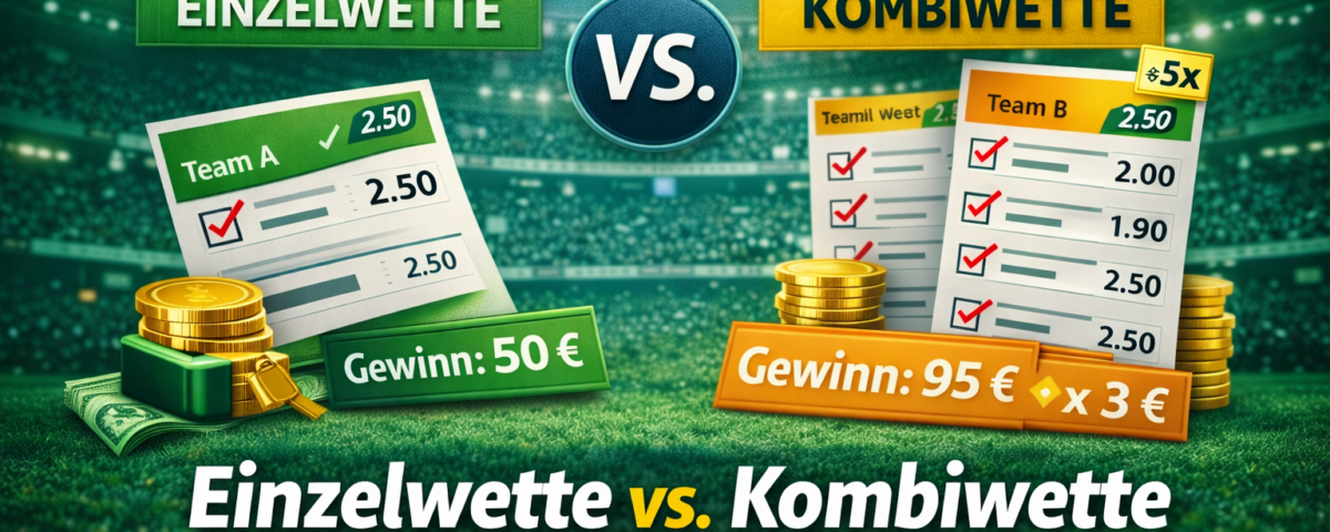 Einzelwette vs. Kombiwette