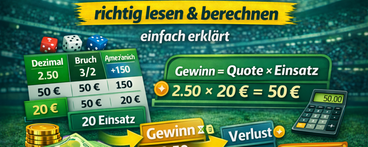 Quoten für Sportwetten