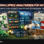 Fussballspiele analysieren für Wetten